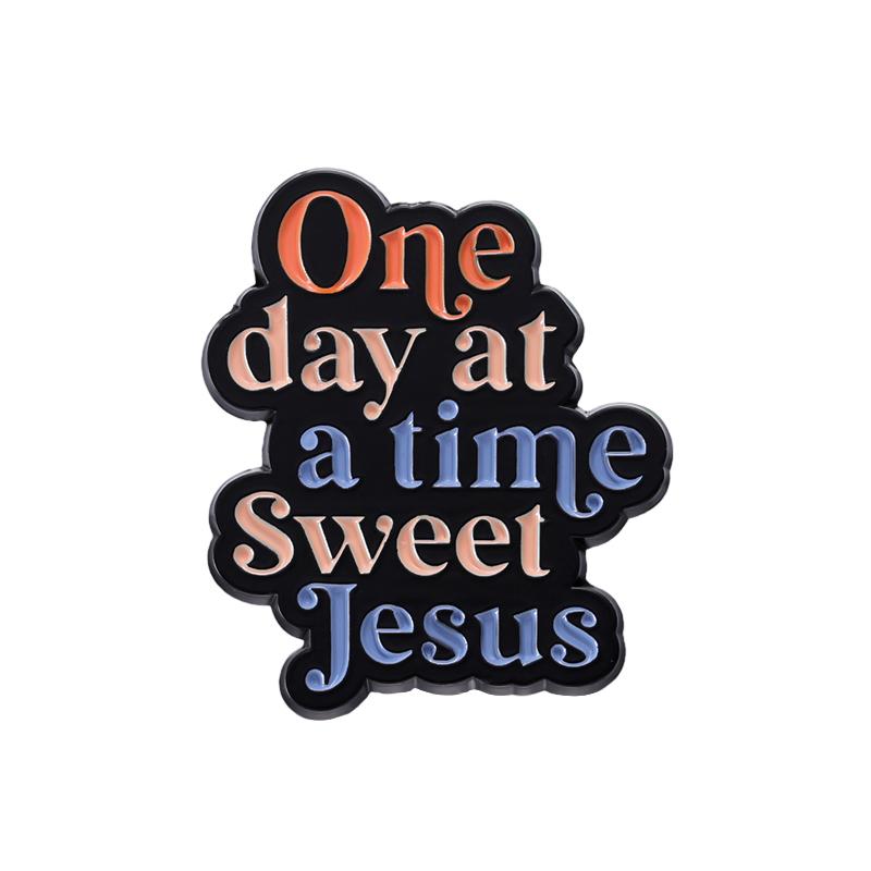 Love Like Jesus Saves Enamel Pins Custom Sweet Jesus Banner Brooches Lapel Badges Quotes Jewelry Gift for Kids Friends