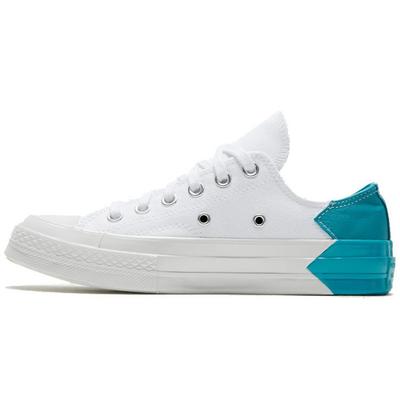 1970-е Чак Мода Удобные Низкие Кеды из Канваса Женские кроссовки Белый Синий 566751C