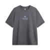 Comfortable Simple Versatile Loose Letter Print Short Sleeve T-Shirt Men Tops Black Pine-Grey AHSVB79-2