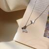 Butterfly Necklace Girls Light Luxury Niche Design Sense Stainless Steel Collarbone Chain Accessories Temperament Versatile