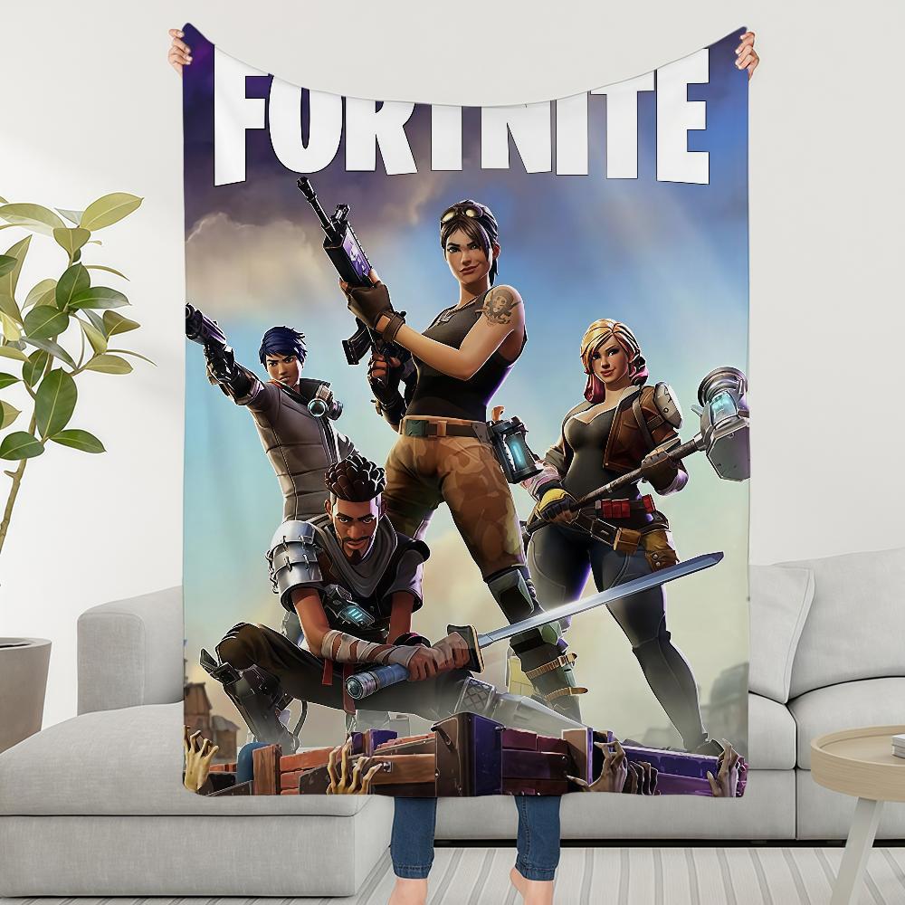Игровое одеяло F-FORTNITES-ES Мягкое Теплое Пушистое Плед Супер Детские Игрушки Постель Диван Автомобиль Колыбель