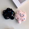 Lovely Soft Cat Plush Keychain Cartoon Toy Doll Keyring Plush Stuffed Kawaii Cat Pendant With Tail