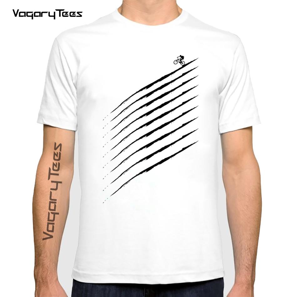 Bicycles MTB Print T Shirt Summer Men T-shirt Downhill Biking Print Casual Heartbeat Stimulation Exercise Male Harajuku Tshirt