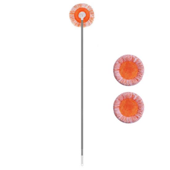 Швабра для уборки углов ванной комнаты, вращающаяся на 360 градусов, швабра из нержавеющей стали для влажной и сухой уборки поверхностей в ванной