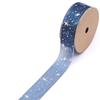 25mm Width Starry Sky Ribbon Organza Wedding Party Ribbon Gift Bouquet Wrap Ribbon  Cake Decoration
