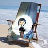 Ultra-Soft Beach Towel with Coraline Theme,Ideal for Pool - Camping, Diving - Perfect Travel Essential, Vibrant Beach Towel.