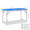 Adjustable Folding Table and Chair Set for Outdoor Markets, Camping, and Picnics