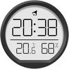 Часы-термометр-гигрометр, часы-измеритель температуры и влажности, домашний электронный будильник для дома, офиса, гостиной