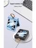 GKK Полностью закрывающий матовый чехол для Samsung Z Flip5 с кольцом-держателем и маленьким складным шарниром.