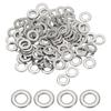 PATIKIL M5 X 10mm X 1mm Stainless Steel Flat Washers, 100 Pieces, Round Metal Washers, Small Spacers for Screws, Bolts, and Nuts, Assortment