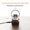 2025 Rechargeable Pink Crystal Lotus LED Buddha Night Lamp