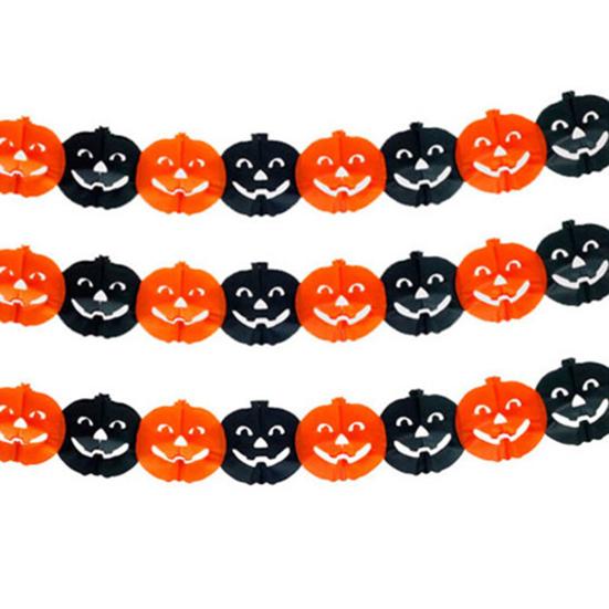 1 Тянуть Хэллоуин Подвесная Гирлянда Праздничное Торжество Простая Установка Ужасающая Украшение Бумага