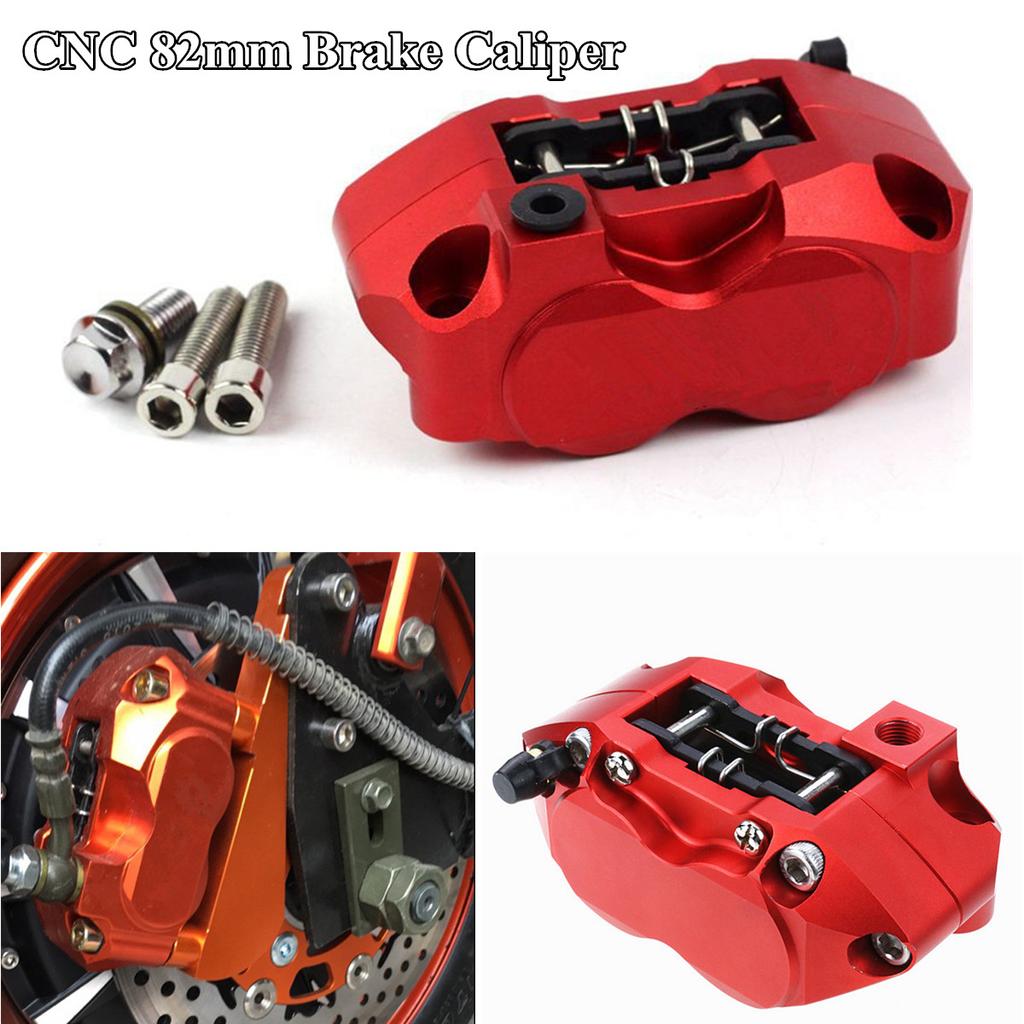 Motor Caliper Front Rear Disc Brake Master Cylinder Adapter 82mm 4 Piston Radial