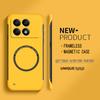 Ultra Thin Hard PC Magnetic Frameless Phone Case For Xiaomi Poco X6 Pro F3 F4 F5 Pro Matte Pure Color Solid Cover