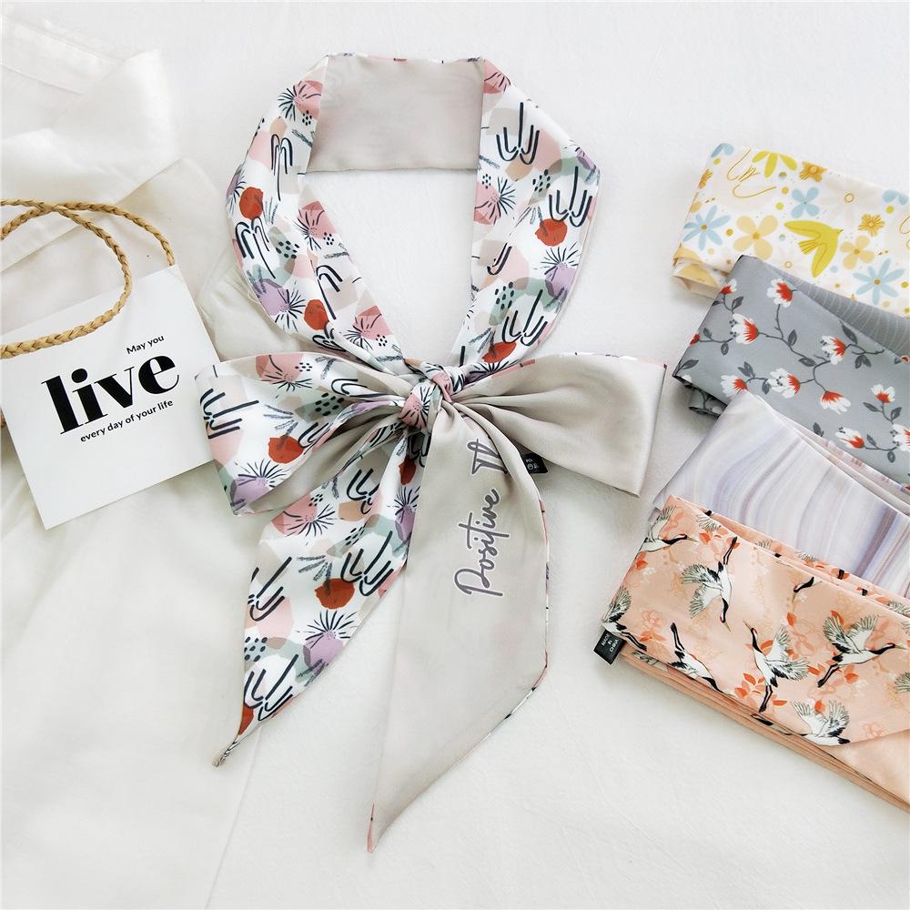 New Scarves Silk Scarves Women'S Spring And Autumn Season Long Decorative Professional Scarves Summer Thin Styles Paired With Shirts Stylish