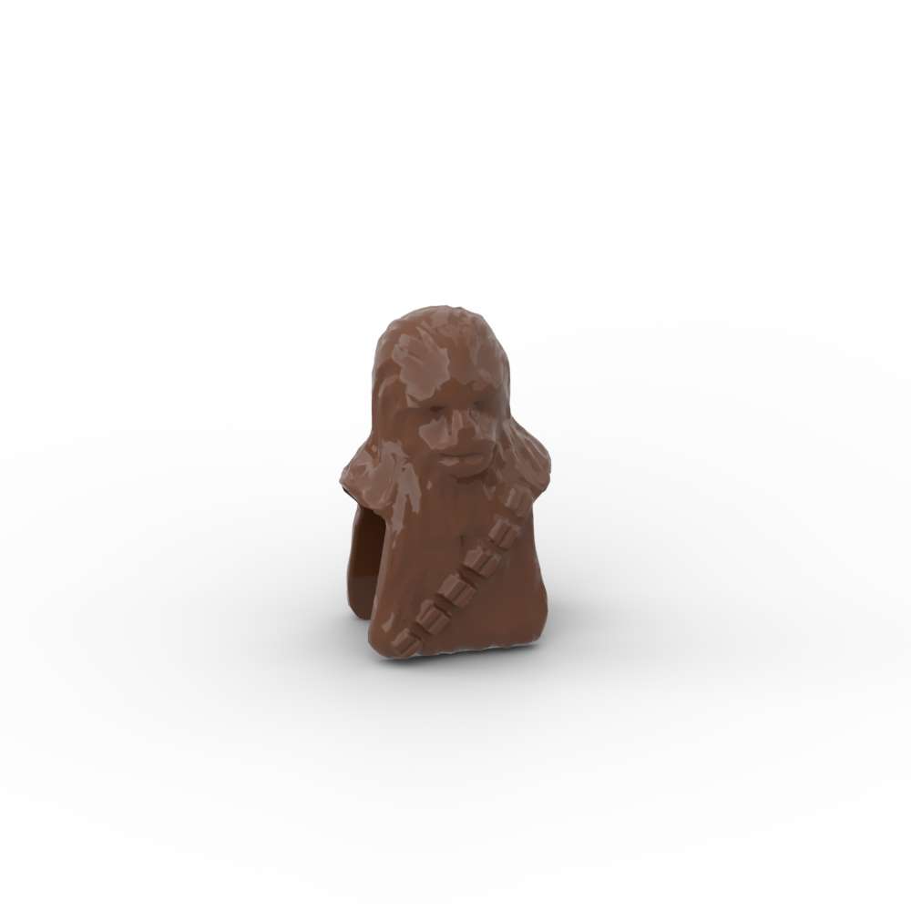 non-toxic MOC 10PCS 30483 Gorilla Hair Building Blocks Wookiee Solider Head Kit Brick Particle Educational Toys Children Birthday Kid Gift