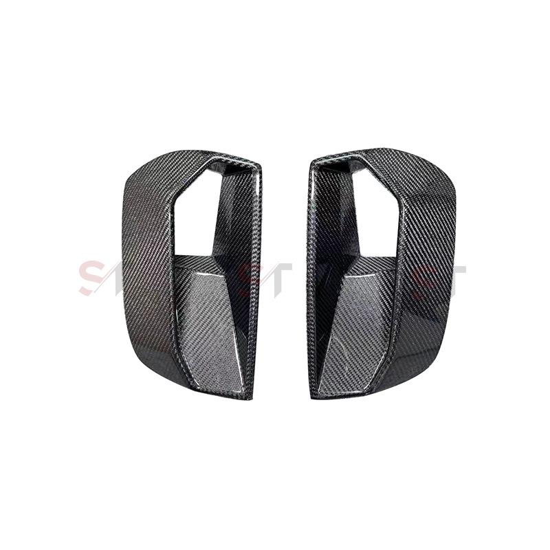 Carbon Fiber Front Bumper Fog Light Trim for 2024+ Ford Mustang