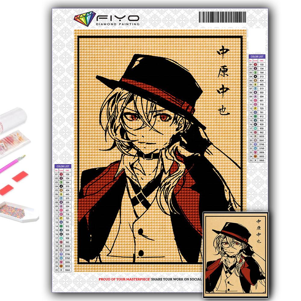 DIY 5D алмазная живопись аниме Bungou бродячие собаки набор для вышивки крестом полная дрель вышивка мозаика художественная картина стразы подарок