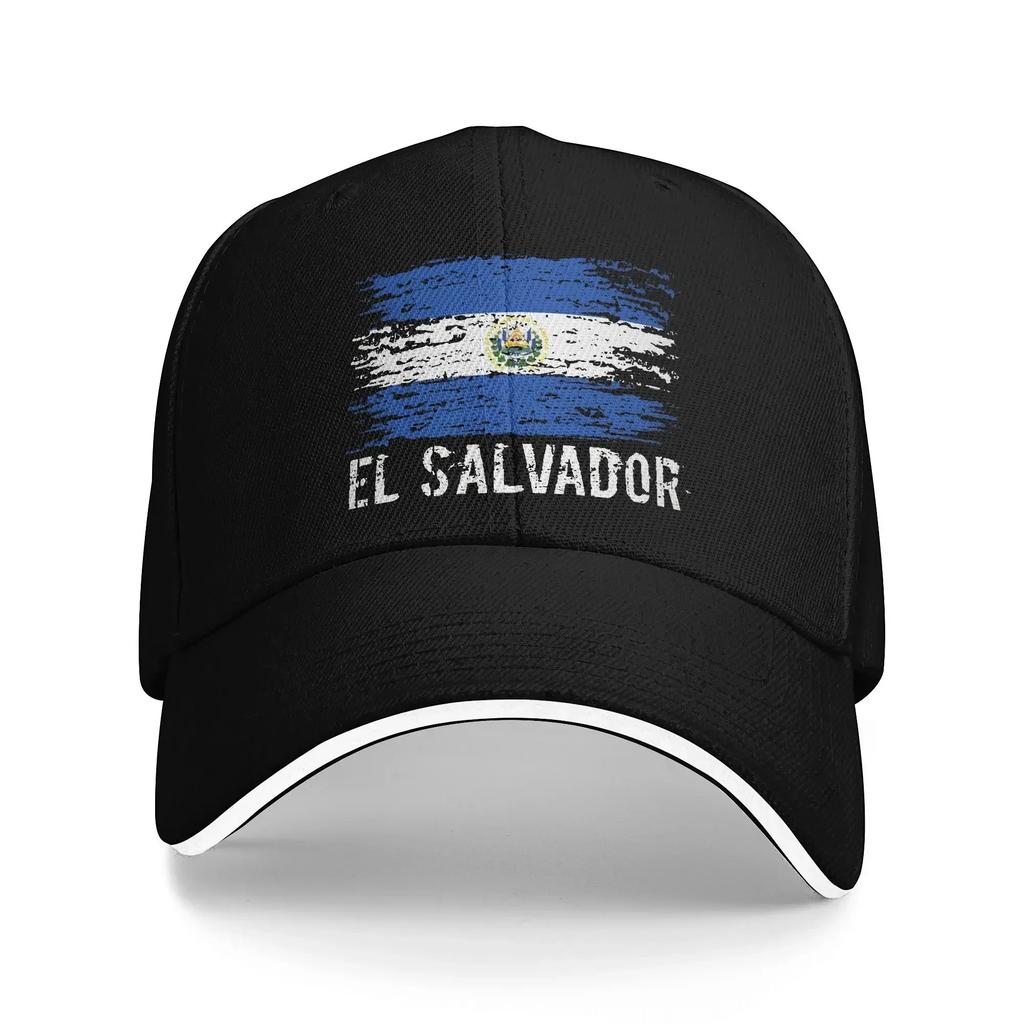 Summer Casual Baseball Cap Salvadoran Flag Salvador Root El Salvador Trucker Hat For Women Unisex Adjustable Fashion Baseball Caps