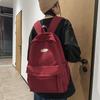 School Bag Junior High School Female High School Student Backpack Travel Solid Color Large Capacity Backpack