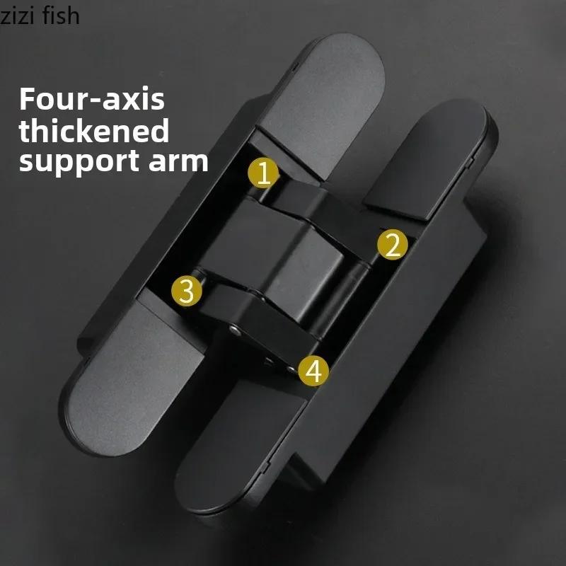 Трехмерная регулируемая невидимая петля из цинкового сплава Мебельные петли Скрытая дверная петля Раздвижная дверь Бесшумные петли