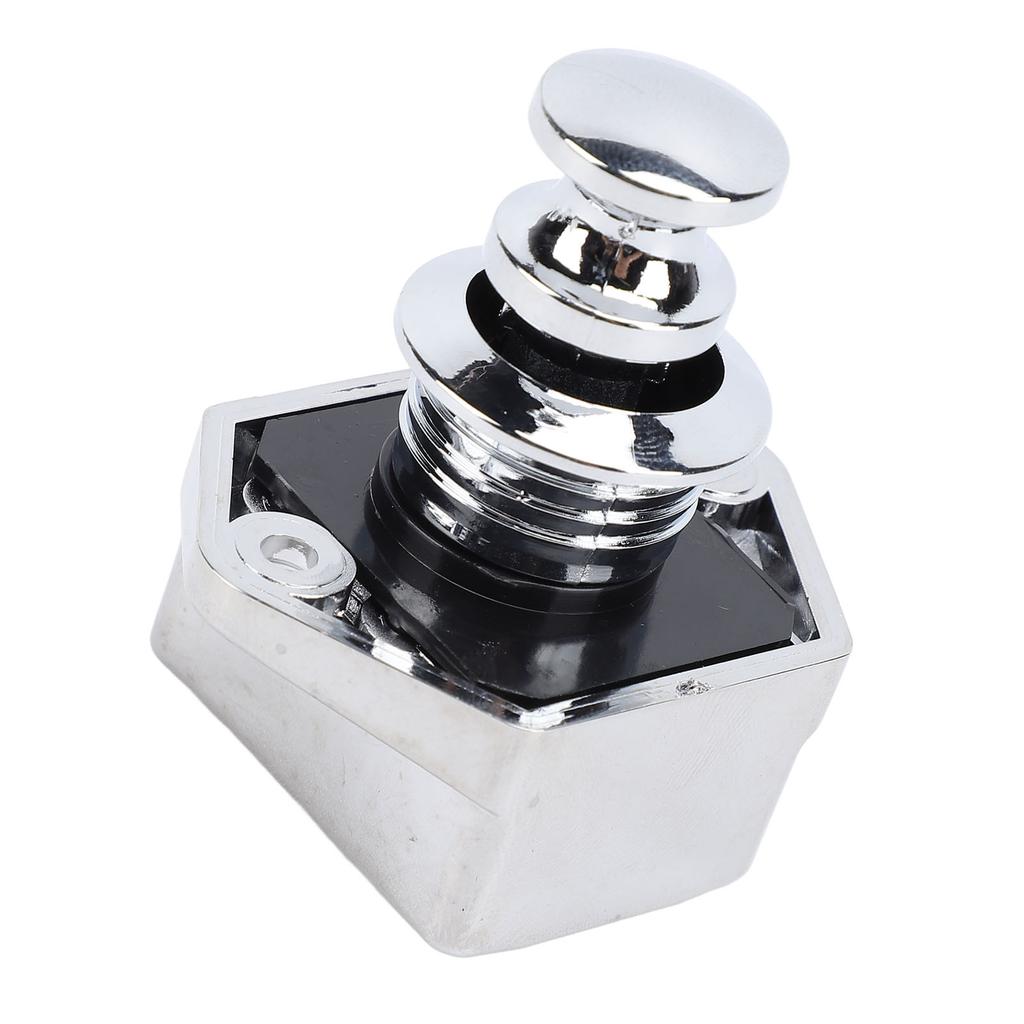 Push Button Latch Keyless Convenient Enhanced Security Easy Installation for RV Yacht Motorhome Caravan Chrome