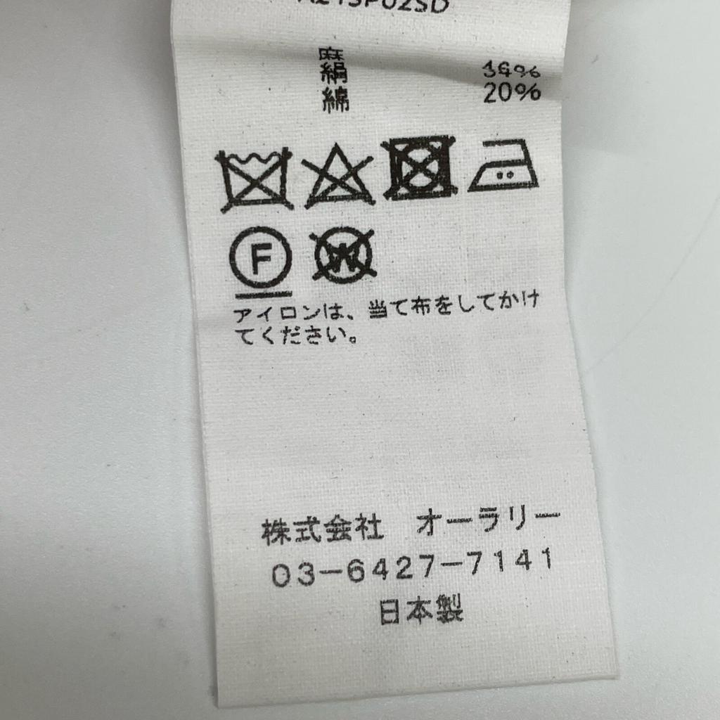 AURALEE Light Purple A21SP025D SILKLINEN DOBBY SLACKS Pants Bottoms 5 Light purpleUsed