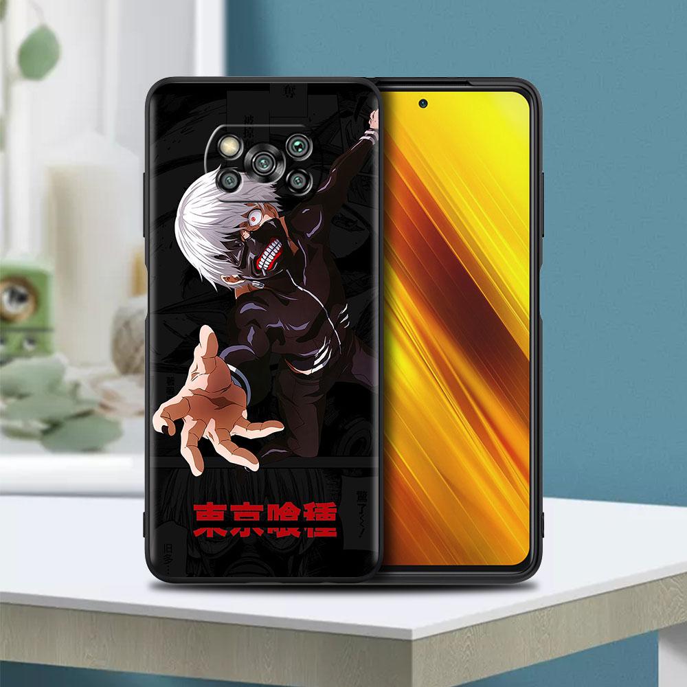 Противоударный чехол для Xiaomi Mi Poco X3 NFC M3 Pro F3 GT X2 F1 11T 10T Note 10 9T, мягкий силиконовый чехол для телефона в стиле аниме Tokyo Ghoul Capa