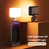 3 Light Modes Fill Lamp Rechargeable Video Conference Light Cell Phone Tablet Laptop