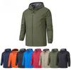 Men Jacket Kapyushonli Shamol o'tkazmaydigan Kurtka Shamol o'tkazmaydigan va Suv o'tkazmaydigan Tashqi Kurtka Erkaklar uchun 6 xil rangda mavjud