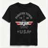 Top Gun 40th Anniversary F14 Fighter Unisexs Tshirt 100cotton Unisex 2026 Summer New Retro Fashion Streetwear Usa Graphic Shirt