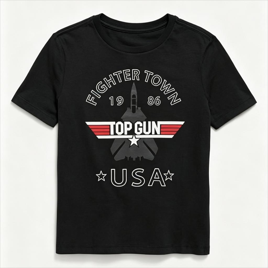 Top Gun 40th Anniversary F14 Fighter Unisexs Tshirt 100cotton Unisex 2026 Summer New Retro Fashion Streetwear Usa Graphic Shirt