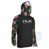 HUK Mens Quick Dry Fishing Hoodie With Face Cover UPF Lightweight Wear
