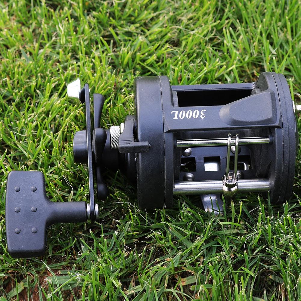 SOUGAYILANG RightTrolling Fishing Reel Black 3.8:1 Saltwater Freshwater Spinning Fishing Tackle Reel for Sea Fishing