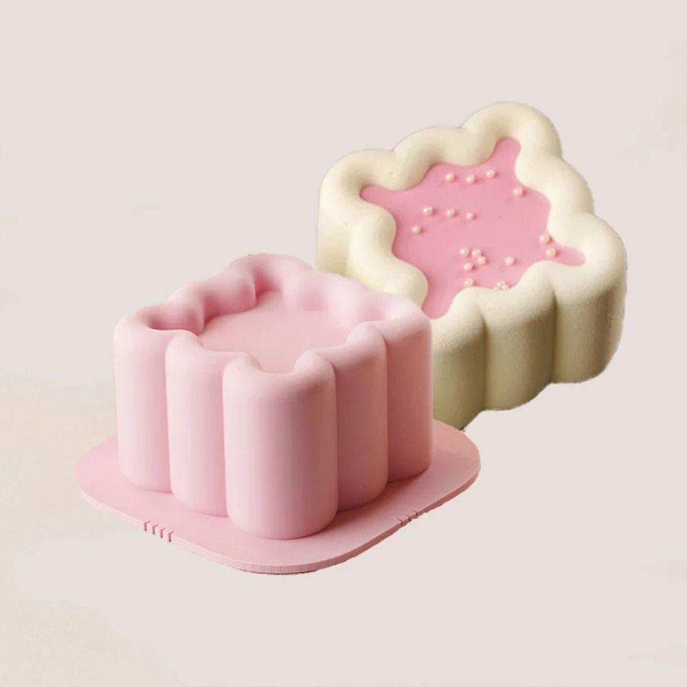 Star Shape Silicone Baking Moulds Flower Shape Mousse Cake Mold Pudding Kitchen Tool  For Baking