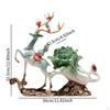 Deer Statue Decorative Figurine Elk Tabletop Ornament, Prosperity Sculpture for Fireplace Cabinet