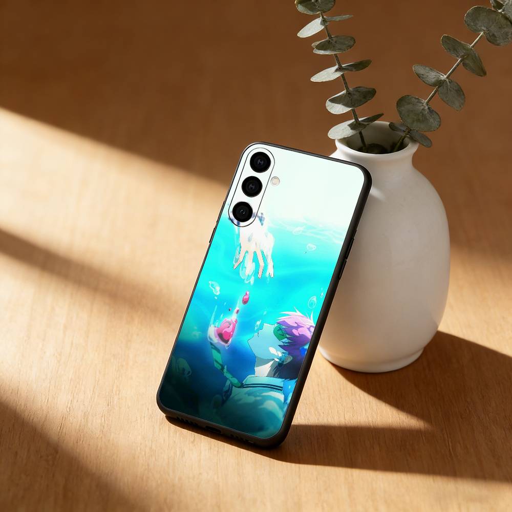 Чехол для телефона S-Saiki Anime Kusuo для Samsung Galaxy A20, 21s, 22, 31, 32, 52, 53, 72, 73, 80, 91, Мягкий черный корпус