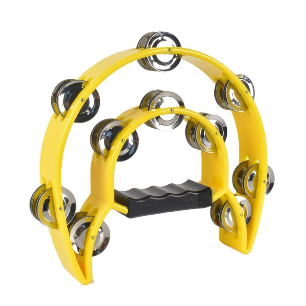 Музыкальный Орф Тамбурин Образовательный Ручной Кольцевой Тамбурин Полумесяц Ручной Колокольчик Музыкальное Просвещение