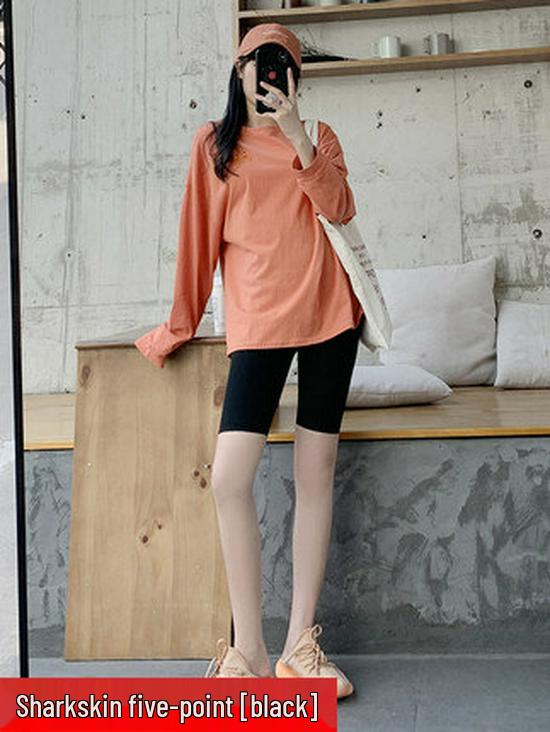 Женские леггинсы для йоги с высокой талией и контролем живота - Летние и весенние бархатные в стиле Барби