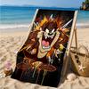 Tazma-nian Devil Spray Art Beach Towel, Super Soft Microfiber, Perfect Gift for Her/Him, Birthday, for Pool, Beach, Travel, Decor Beach Party