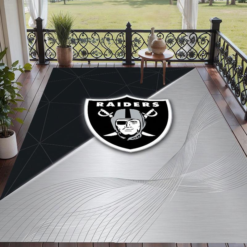 Мягкий напольный ковер с узором Las Vegas Raiders, ковер для гостиной, декоративный коврик для декора комнаты в доме