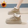 Winter Snow Boots for Women Chunky Platform Lace-Up Faux Fur Lining Short Ankle Booties Shoes Women's Non-Slip Warm Fleece Lined Walking Sneakers
