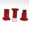 Red M14 X 1.0mm Internal Thread Adapter For Spray Gun Cup Pot Joints Connector