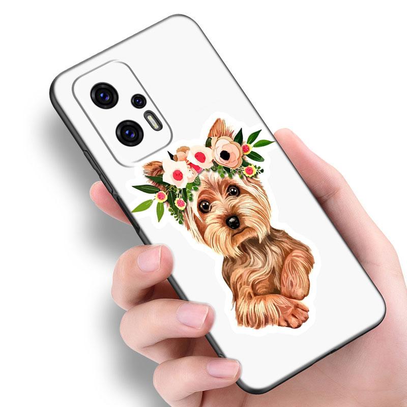 Мини-чехол для телефона с изображением йоркширского терьера для Xiaomi POCO F2 F3 M2 M3 M4 X3 X4 Pro NFC F4 GT 5G F1 X2 C3 C31 C40 M5S TPU черный чехол