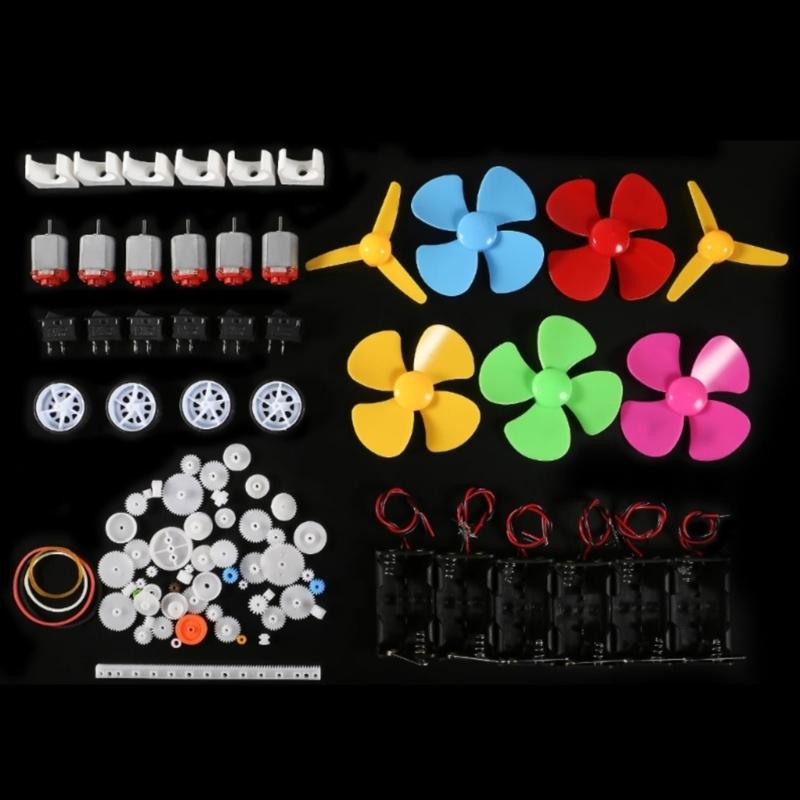 Kids Science Toy Motors Kits 3V-12V Small Electric Hobby Motor Science Experiment Kits For Children Home School Use