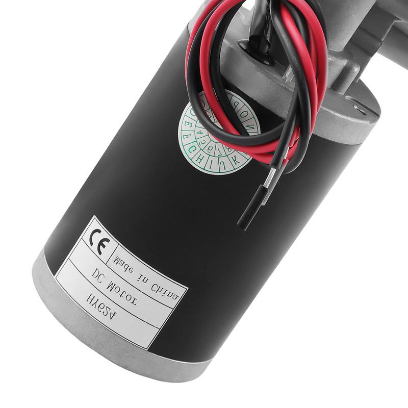 Редуктор с червячной передачей 24 В 45 Вт, высокий крутящий момент, реверсивный DC электродвигатель с металлическим редуктором, диаметр 10 мм