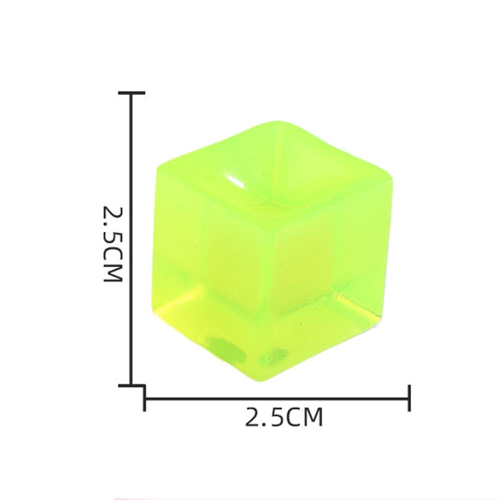 2.5cm Transparent Ice Cube Fidget Toy Mini Mochi Stress Sensory Kawaii Ball Relief Anxiety Paw V3Z6