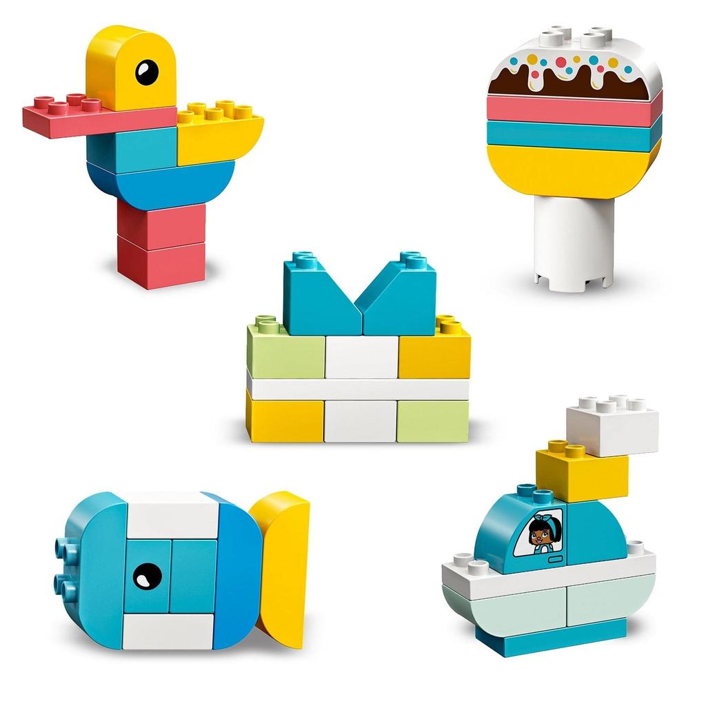 LEGO Duplo Различные идеи Box 10909 Игрушечный блок Present Младенец Мальчики Девочки от 1 и полутора лет и старше Модель выпуска 2020 года Duplo<Heart>