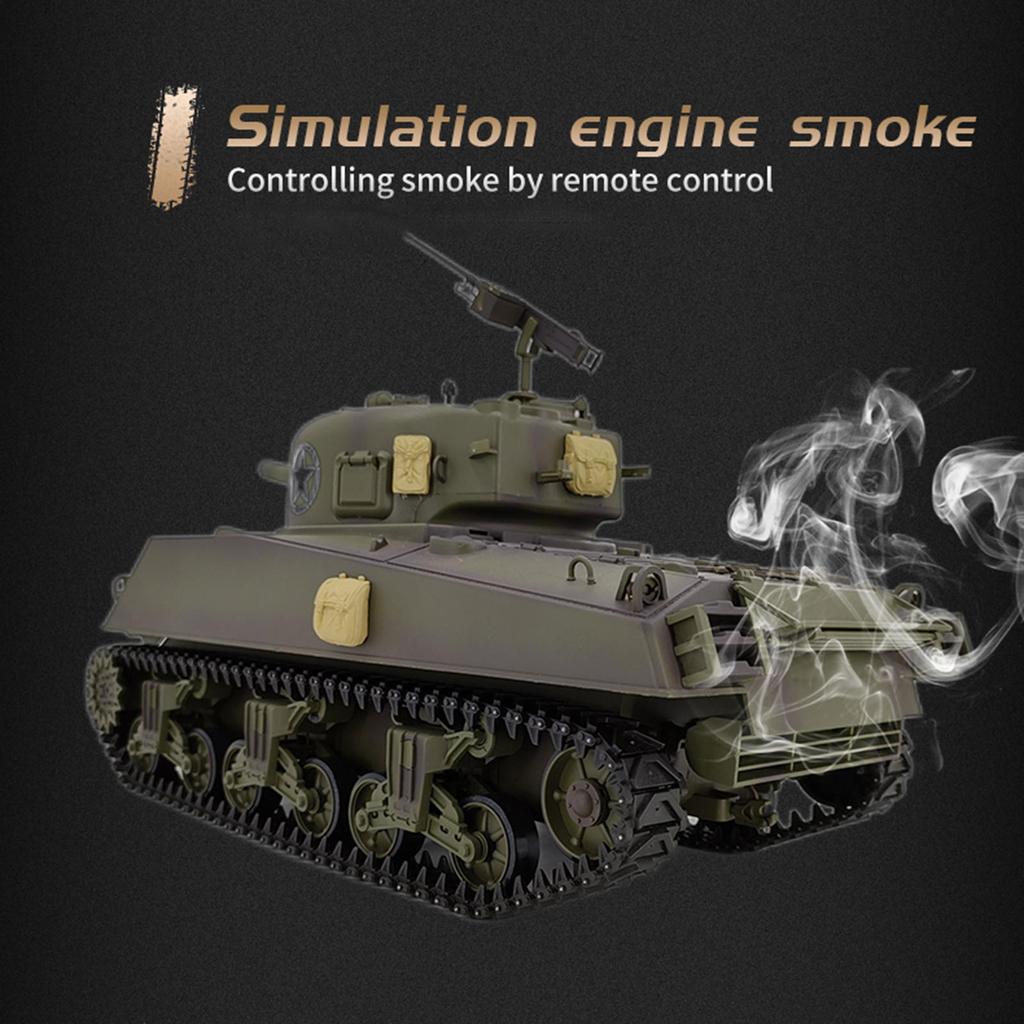 RC Tanks 1/16 Army Tank Toys for Boys Remote Control Vehicles Professional Version with Sound Smoke