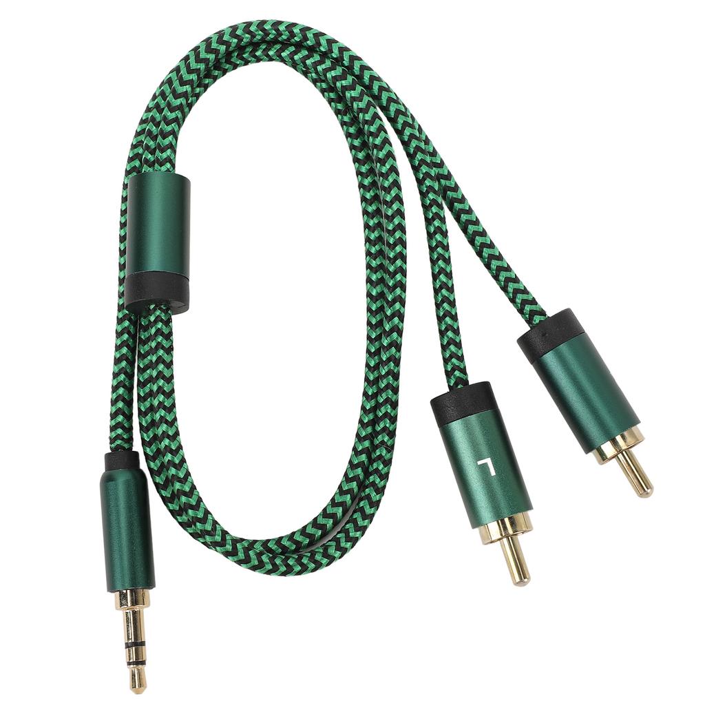 3.5mm Y Splitter Cable 1.64FT HiFi Stereo Sound Headphone Jack Adapter Male to Aux Sound Cable for Smartphone Speaker